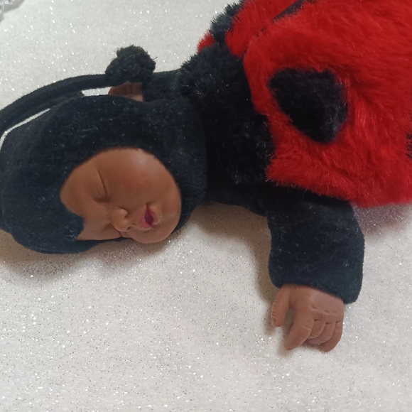 Adorable Ladybug Baby Doll in Red and Black - Picture 2 of 6